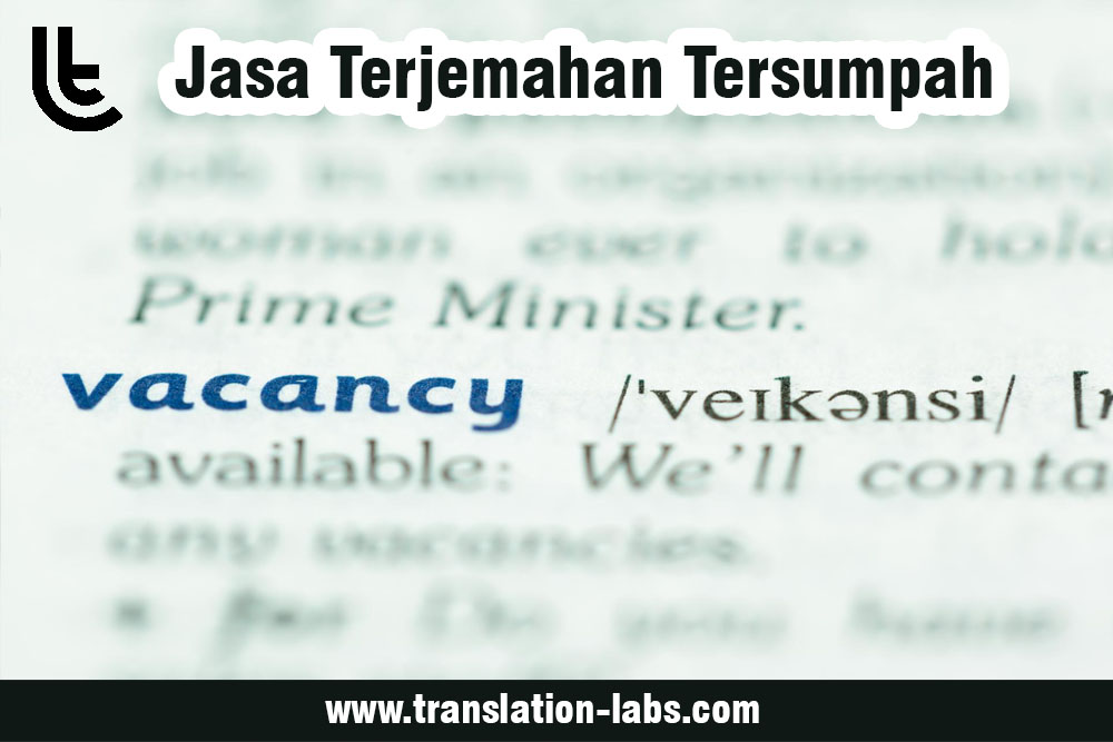 Jasa Terjemahan Tersumpah
